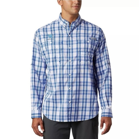NWT Columbia Super Tamiami University of Kentucky PFG Shirt Size XL - Picture 1 of 15